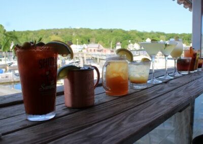 Row of Drinks